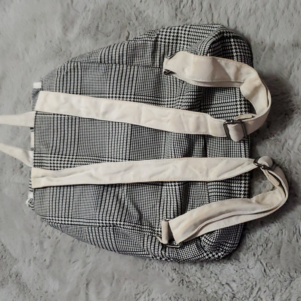 Lulu Dharma Houndstooth Pattern Drawstring Backpa… - image 6